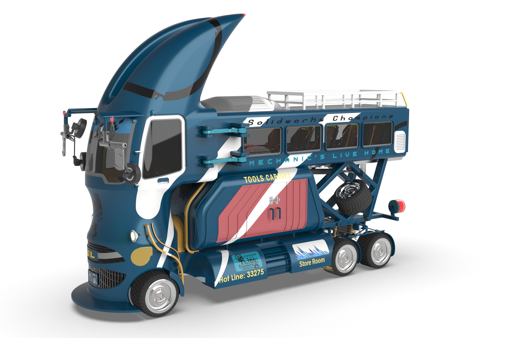 A2004446-锤子机械师卡车